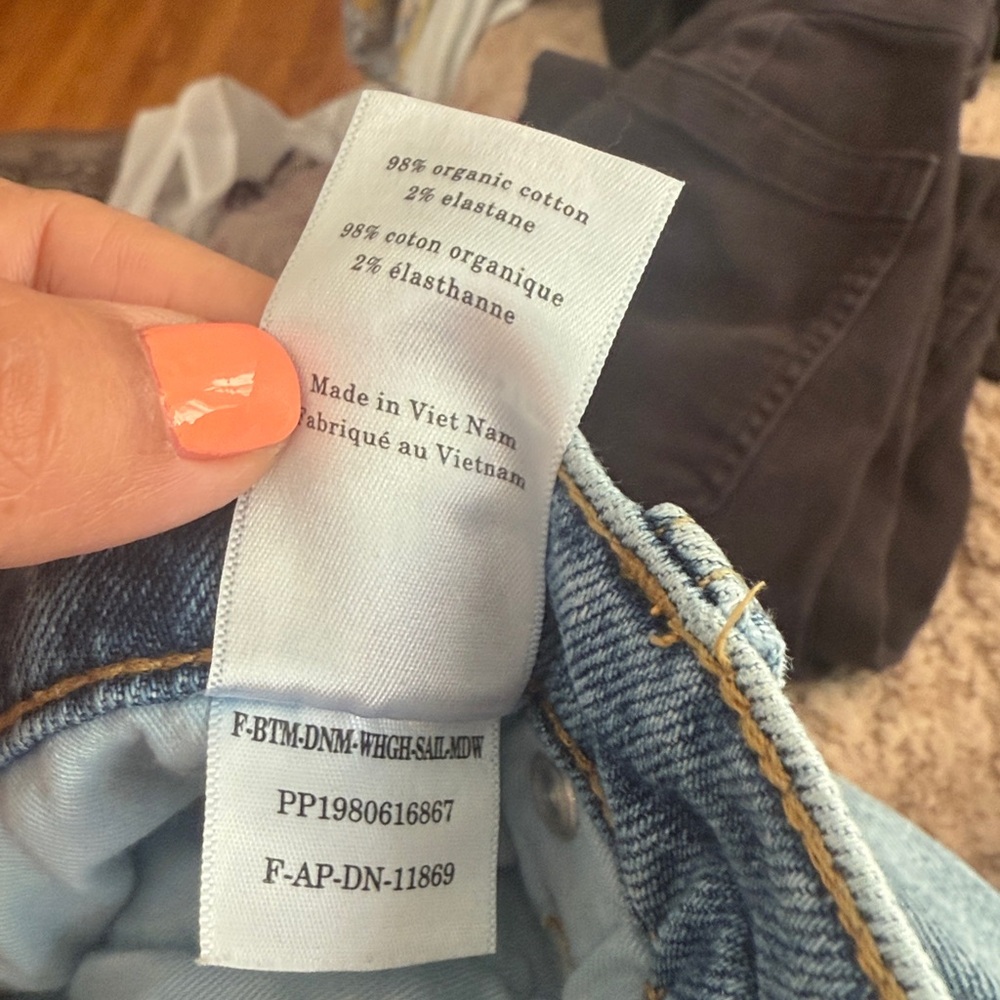 Everlane The Way High Wide Leg Flare Jeans Ankle Light Wash EUC Size 26 - Picture 3 of 7